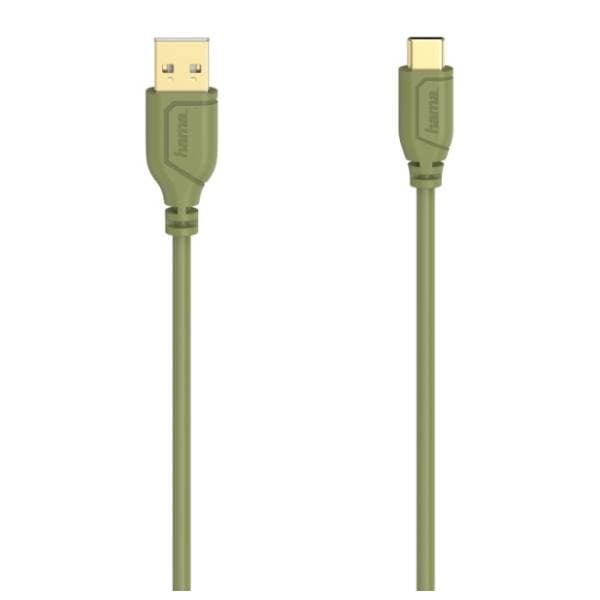 HAMA konverter kabl USB-C 2.0 na USB-A 2.0 (m/m) 0.75m zeleni 0