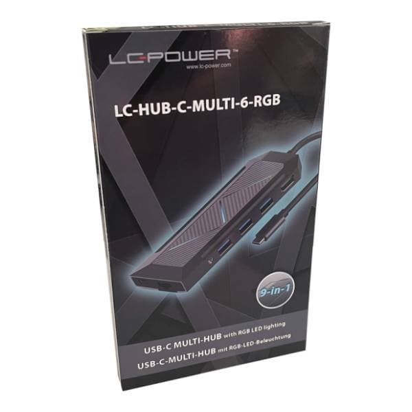 LC-Power USB Hub LC-HUB-C-MULTI-6-RGB 7