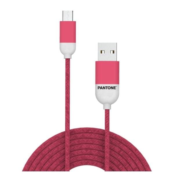 PANTONE konverter kabl USB na Micro USB (m/m) 1.5m roze 0