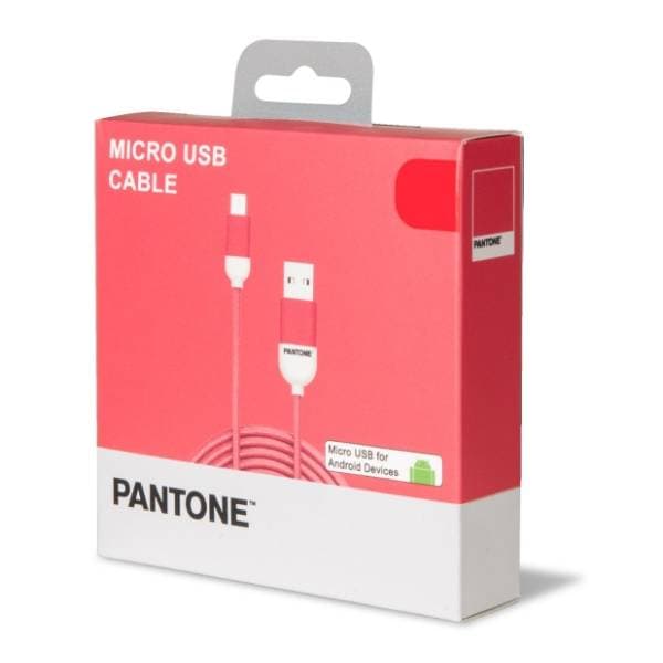PANTONE konverter kabl USB na Micro USB (m/m) 1.5m roze 2