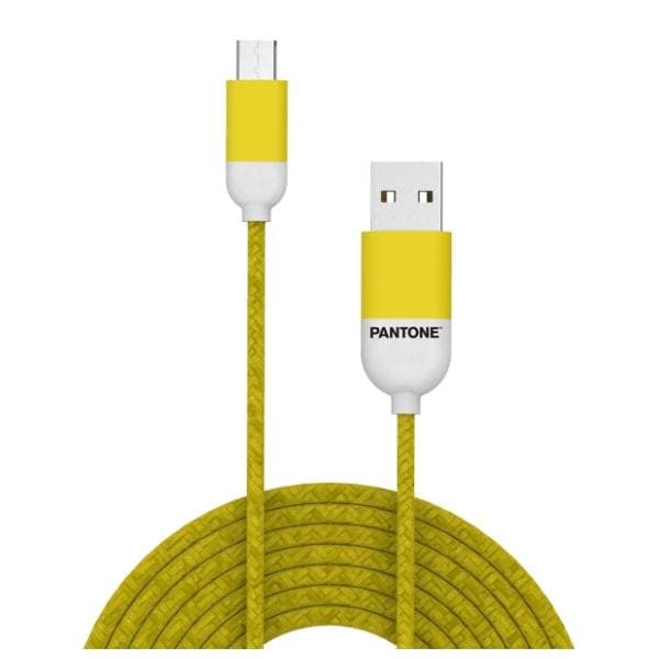 PANTONE konverter kabl USB na Micro USB (m/m) 1.5m žuti 0