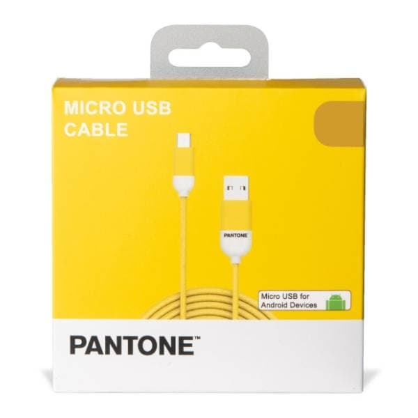 PANTONE konverter kabl USB na Micro USB (m/m) 1.5m žuti 1