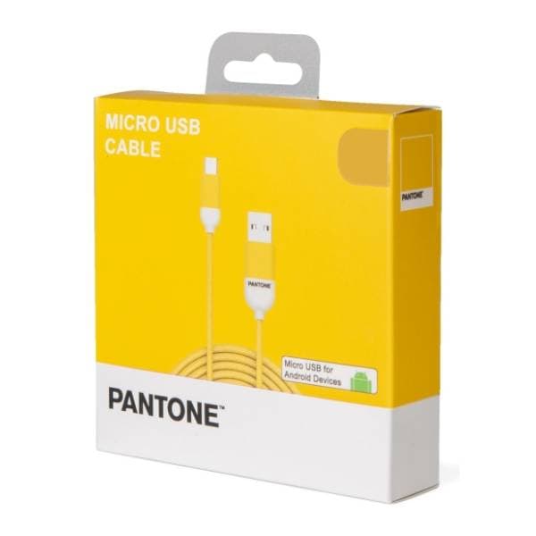 PANTONE konverter kabl USB na Micro USB (m/m) 1.5m žuti 2