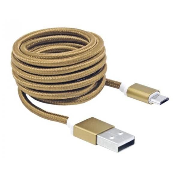 S BOX konverter kabl USB 2.0 na Micro USB-B 2.0 (m/m) 1.5m zlatni 0