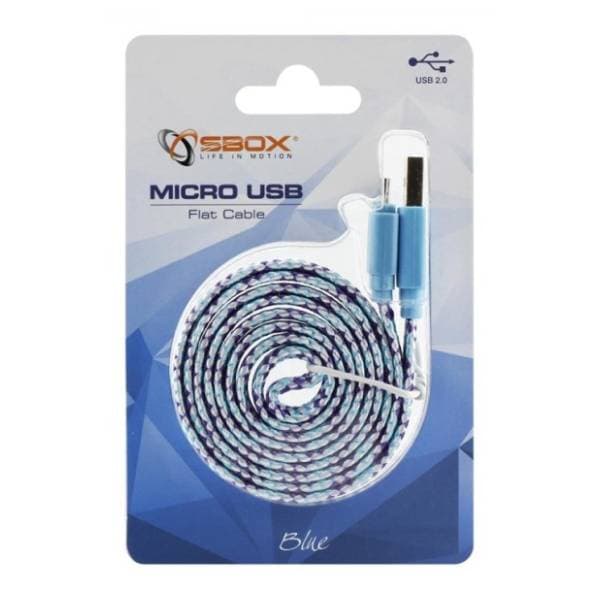 S BOX konverter kabl USB 2.0 na Micro USB-B (m/m) 1m plavi 1