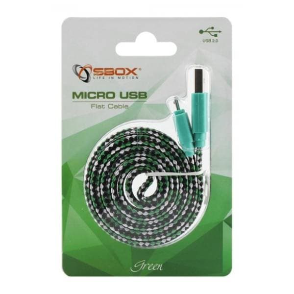 S BOX konverter kabl USB 2.0 na Micro USB-B (m/m) 1m zeleni 1