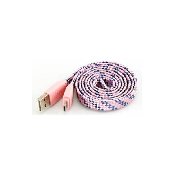 S BOX konverter kabl USB na Micro USB-B (m/m) 1m roze 0