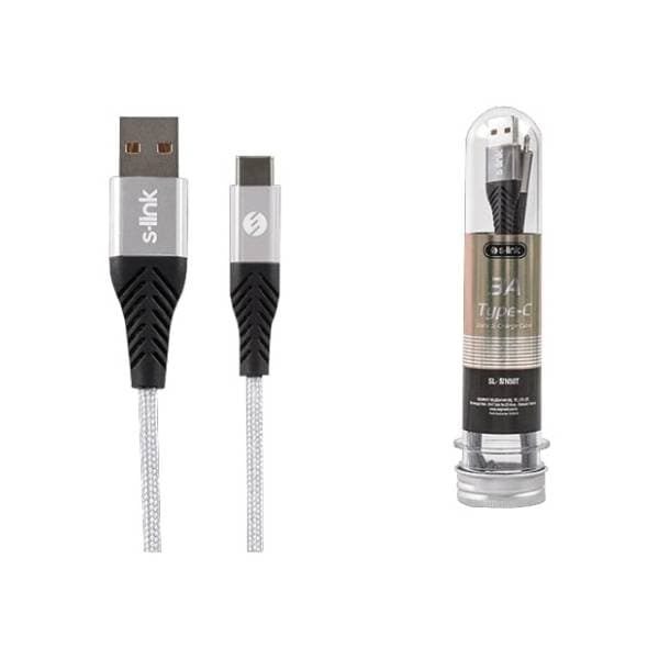 S-LINK konverter kabl USB-A na USB-C (m/m) 1m srebrni 1