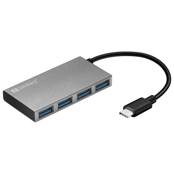 SANDBERG USB Hub 4-in-1 USB-C/USB 3.0 Pocket Hub 0