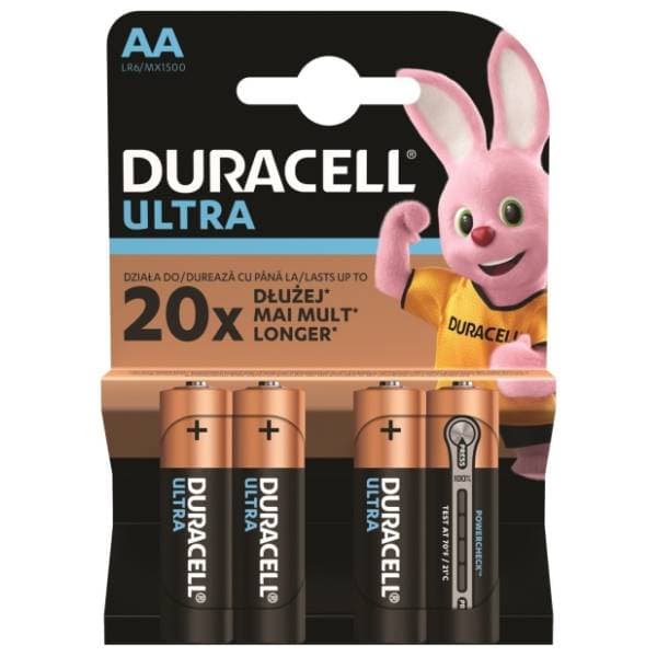 DURACELL alkalne baterije Ultra AA LR06 4kom 0