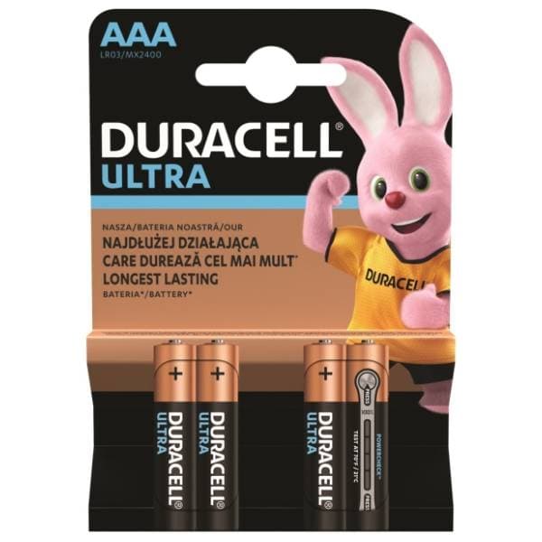 DURACELL alkalne baterije Ultra AAA LR03 4kom 0
