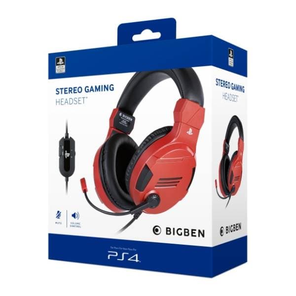 NACON slušalice Bigben PS4 V3 crvene 4