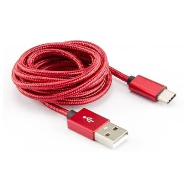 S BOX konverter kabl USB 2.0 na USB-C (m/m) 1.5m crveni 0