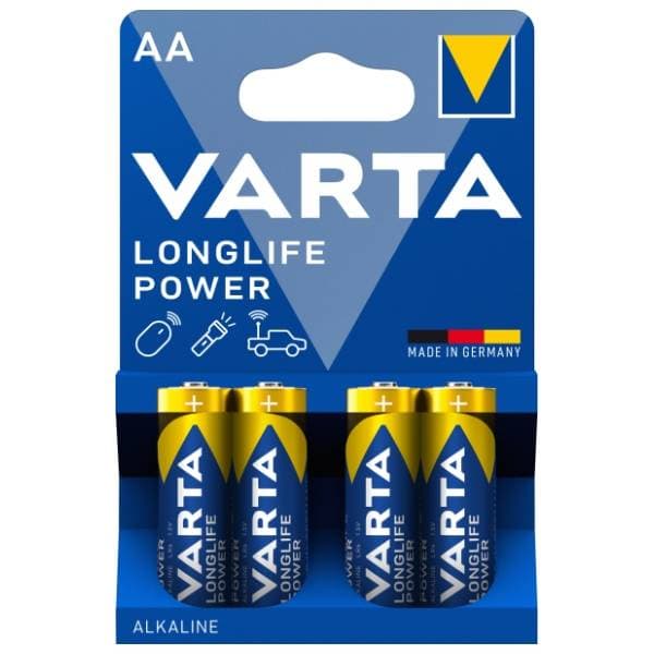 VARTA alkalne baterije Longlife power AA LR6 4kom 1