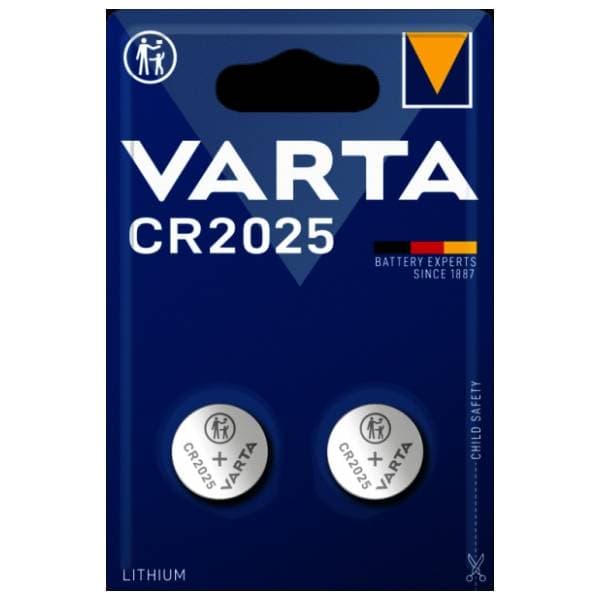 VARTA litijumska baterija Coin CR2025 2kom 0