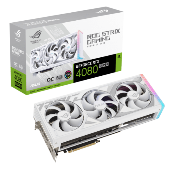 ASUS nVidia GeForce RTX 4080 ROG Strix SUPER White OC Edition 16GB GDDR6X 256-bit grafička kartica 0