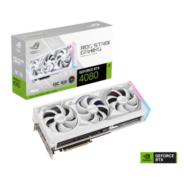 ASUS nVidia GeForce RTX 4080 ROG Strix White OC Edition 16GB GDDR6X 256-bit grafička kartica 0