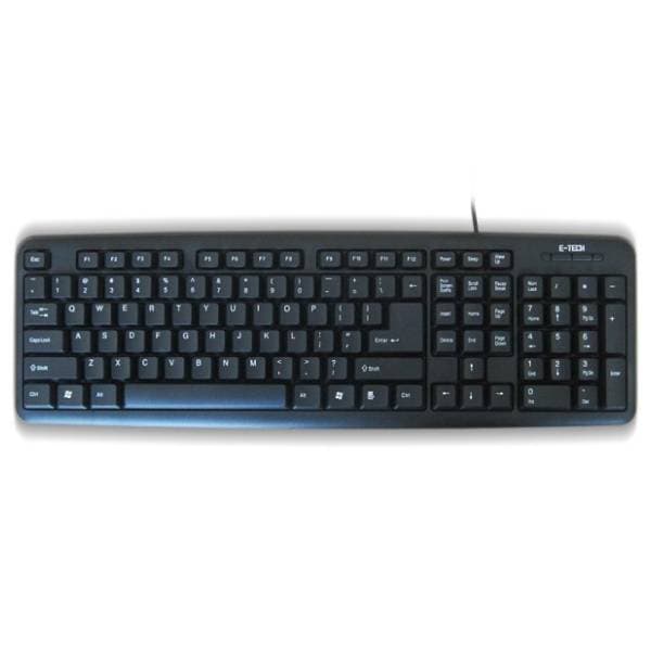 E-TECH tastatura E-5050 SR(YU) crna 0