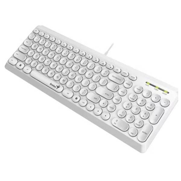 GENIUS tastatura SlimStar Q200 SR(YU) bela 1