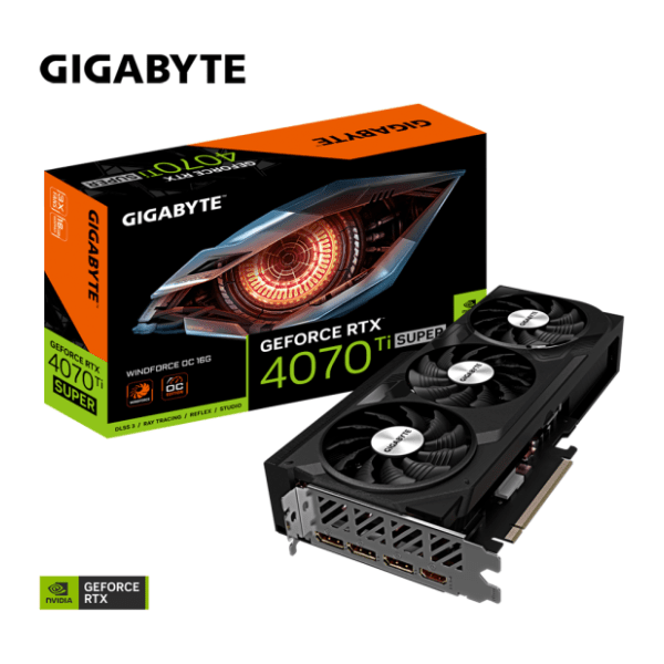 GIGABYTE nVidia GeForce RTX 4070 Ti SUPER WINDFORCE OC 16GB GDDR6X 256-bit grafička kartica 8