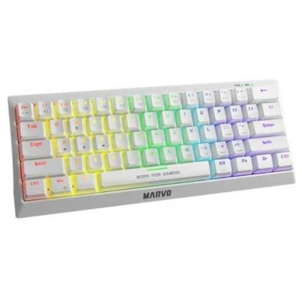 MARVO tastatura KG962 bela 2