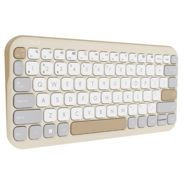 ASUS bežična tastatura KW100 Marshmallow bež 3