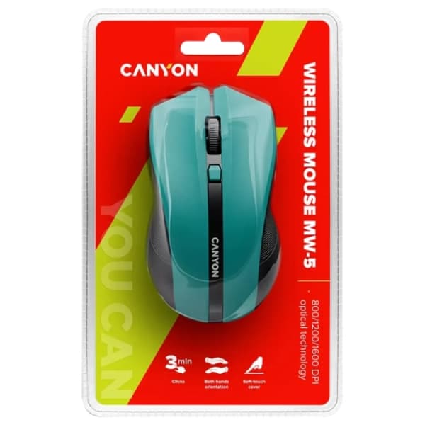 CANYON bežični miš MW-5 (CNE-CMSW05G) zeleni 3
