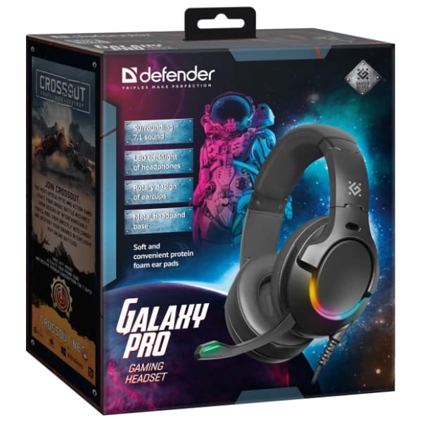 DEFENDER slušalice Galaxy pro 7.1 9