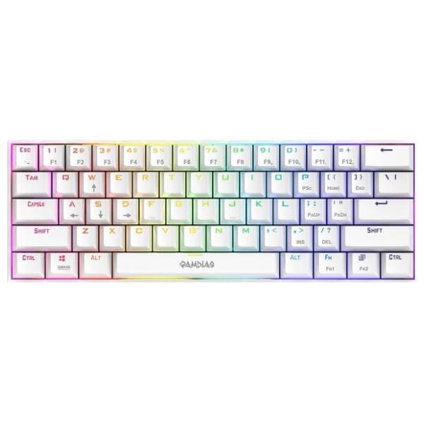 GAMDIAS tastatura Hermes E3 RGB bela 0