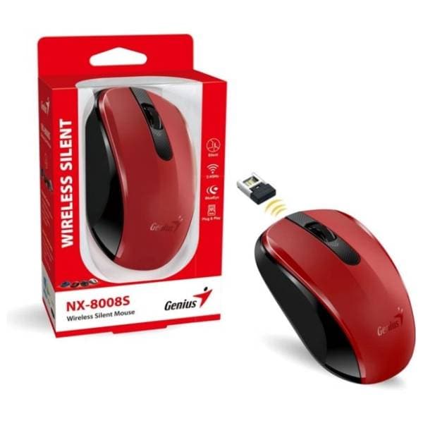 GENIUS bežični miš NX-8008S crveni 3