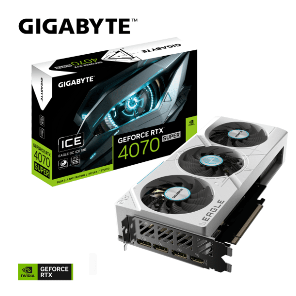 GIGABYTE nVidia GeForce RTX 4070 SUPER EAGLE OC ICE 12GB GDDR6X 192-bit grafička kartica 9