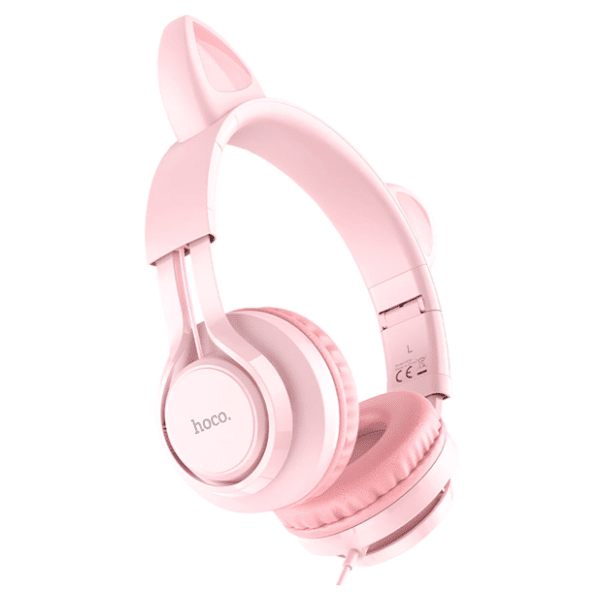 HOCO slušalice W36 Cat roze 1