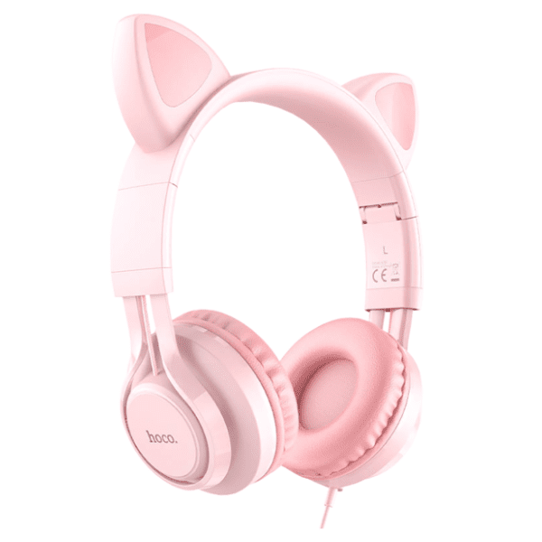HOCO slušalice W36 Cat roze 0