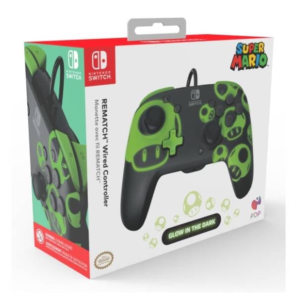 PDP gamepad Rematch 1UP Glow in the Dark 8