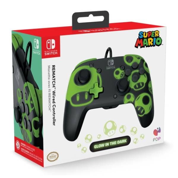 PDP gamepad Rematch 1UP Glow in the Dark 7