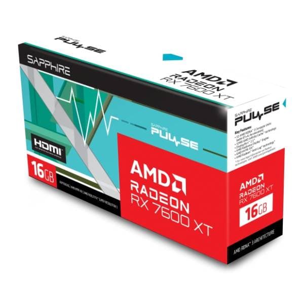 SAPPHIRE AMD Radeon RX 7600 XT PULSE Gaming OC 16GB GDDR6 128-bit grafička kartica 6