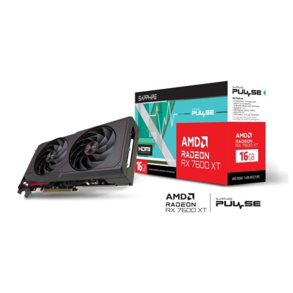 SAPPHIRE AMD Radeon RX 7600 XT PULSE Gaming OC 16GB GDDR6 128-bit grafička kartica 7