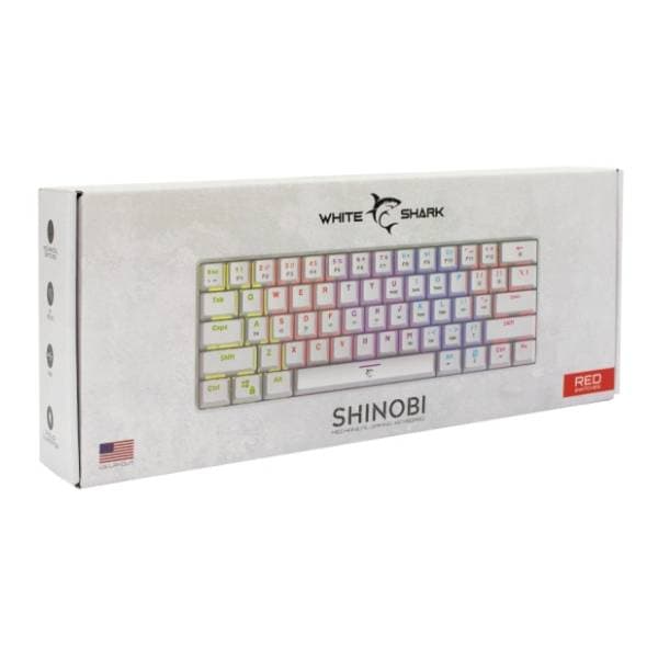 WHITE SHARK tastatura WAKIZASHI GK 2022 White 6