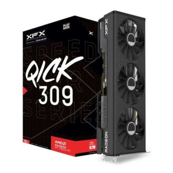 XFX AMD Radeon RX 7600 XT Speedster QICK 309 16GB GDDR6 128-bit grafička kartica 0