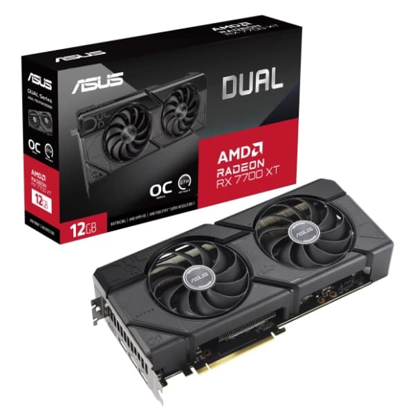 ASUS AMD Radeon RX 7700 XT Dual OC Edition 12GB GDDR6 192-bit grafička kartica 0
