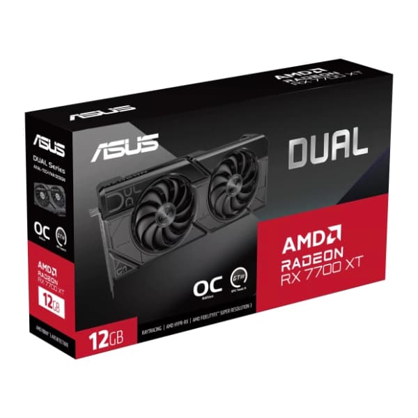 ASUS AMD Radeon RX 7700 XT Dual OC Edition 12GB GDDR6 192-bit grafička kartica 12