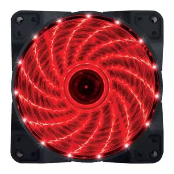 ZEUS Red led light 120x120 ventilator za PC 0