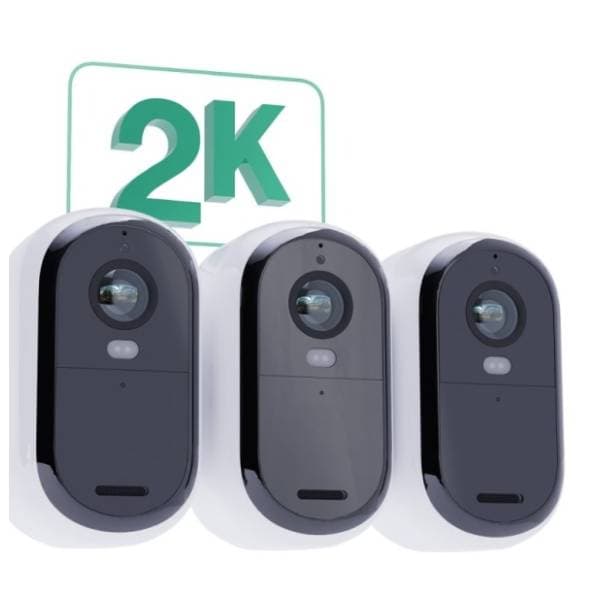 ARLO kamera za video nadzor VMC3350-100EUS Essential Outdoor 2K White Set od 3 kamere 1