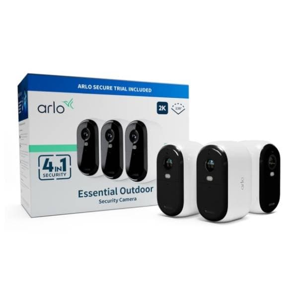 ARLO kamera za video nadzor VMC3350-100EUS Essential Outdoor 2K White Set od 3 kamere 2
