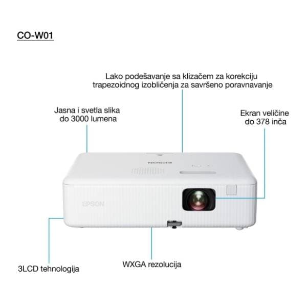 EPSON CO-W01 projektor 4