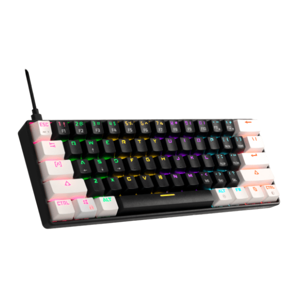 GAMDIAS tastatura Aura GK2 60% RGB crno/bela 2