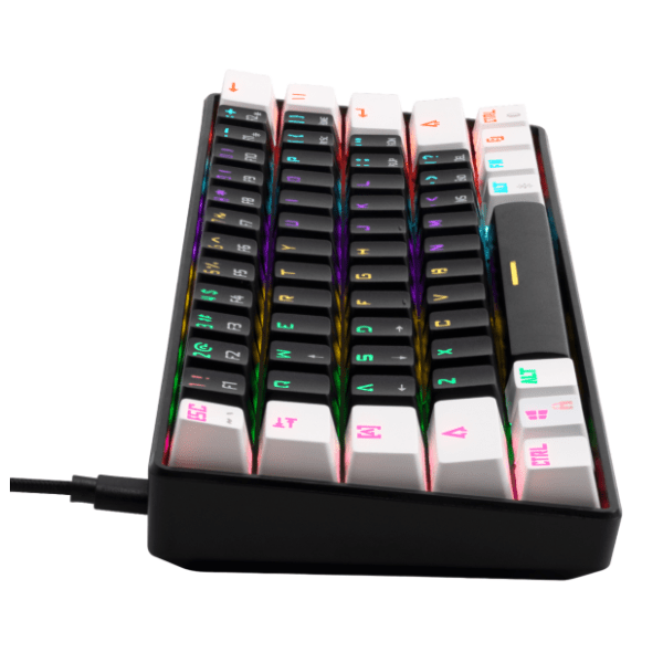 GAMDIAS tastatura Aura GK2 60% RGB crno/bela 3