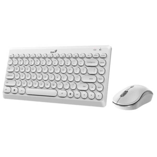 GENIUS set bežični miš i tastatura LuxMate Q8000 beli SR(YU) 1