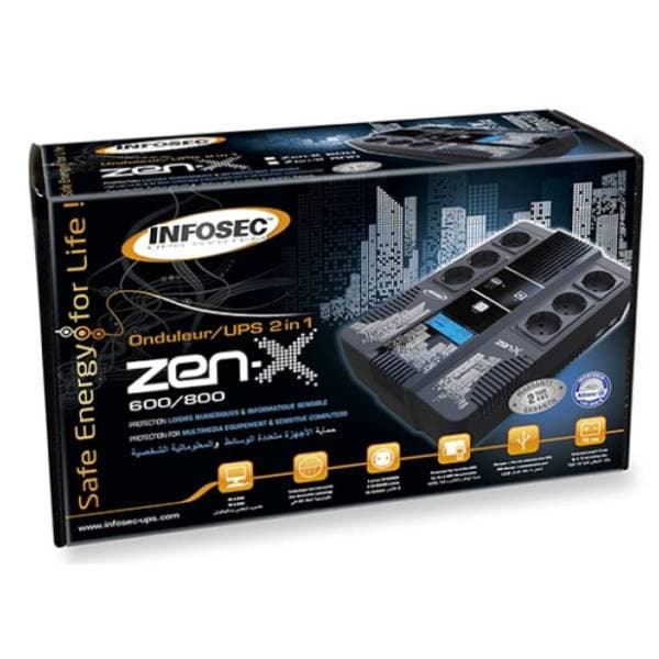 INFOSEC Zen-X 800 FR/SCHUKO UPS uređaj 3