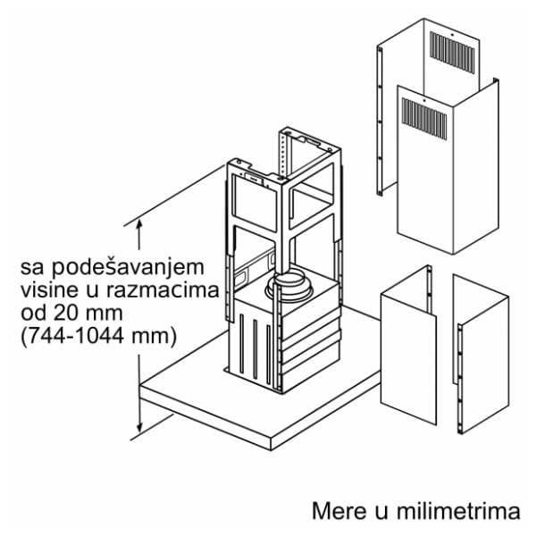 BOSCH ostrvski aspirator DIB97IM50 8